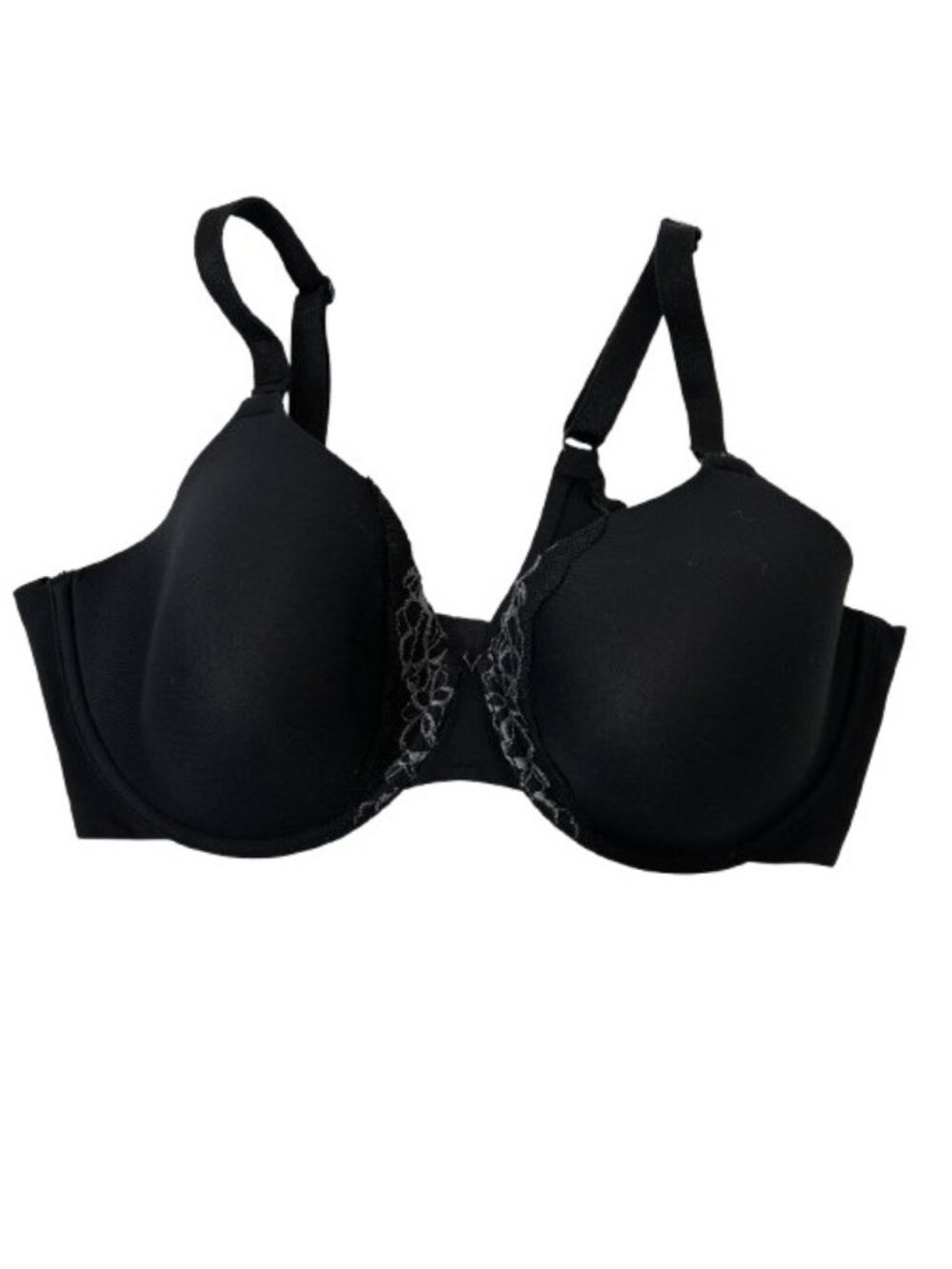 Olga 35445 To A Tee Lace Contour Bra 38C Black - Smoothing Discontinued Style